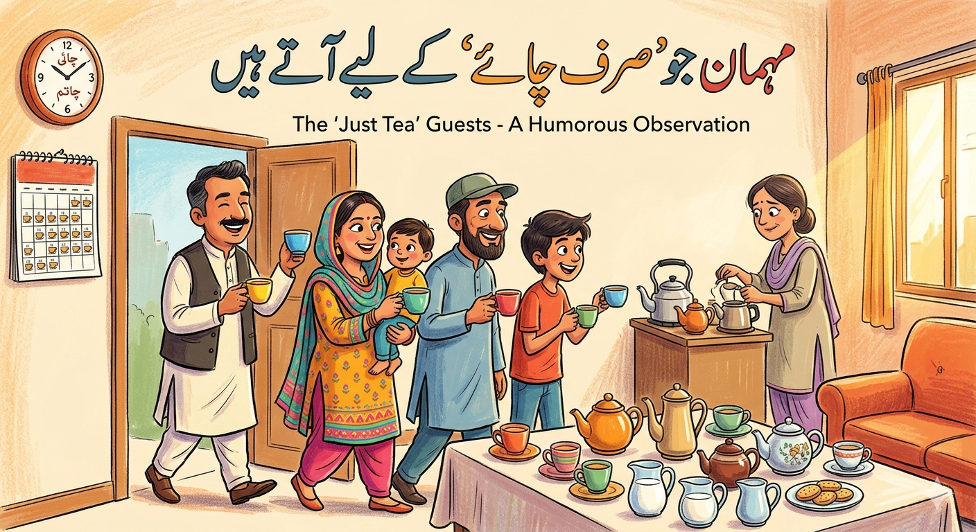مہمان جو "صرف چائے" کے لیے آتے ہیں